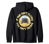 ATV Quad Four Wheeler Mud Ain't Flying Mudding 4x4 Off Road Sudadera con Capucha