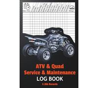 ATV & Quad Service & Maintenance Log Book: ATV Maintenance Tracker | Service Records, Mileage Log, and Repair History for ATVs and Quads