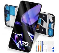 Atwist LCD para Oppo A78 5G/A58 5G para Oppo A78 5G LCD pantalla táctil digitalizador Asamblea con herramientas (negro con marco)