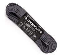 Atwood Rope MFG 550 Paracord 100 pies 7-Strand Core paracaídas cuerda (grafito)
