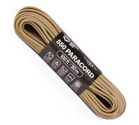 Atwood Rope MFG 550 Paracord - Cuerda de paracaídas de nailon de 7 hebras de 100 pies, equipo de supervivencia exterior, fabricado en Estados Unidos, cordones, pulseras, envolturas de mango, llavero