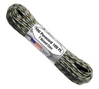 Atwood Rope MFG Cuerda de paracaídas 550 Paracord de 100 pies con núcleo de 7 hebras (ACU)