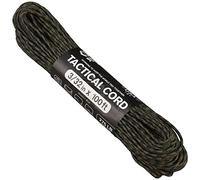 Atwood Rope MFG Cuerda táctica de paracaídas de nailon con núcleo de 4 hebras de 100 pies y 4 hebras fabricada en Estados Unidos | Cordones, pulseras, envolturas de mango, llavero (Woodland)