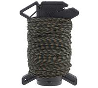 Atwood Rope Ready Rope™ - Dispensador de micro cables de prueba de 120 pies y 100 libras, herramienta de supervivencia de equipo de campamento, almacenamiento integrado, hoja de corte, agarre de cable, bucle de engranaje, fabricado en Estados Unidos (bosque)