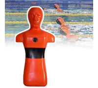 Atwynd Maniquí de Entrenamiento de Rescate Acuático para Adolescentes/Adultos, Herramienta de Enseñanza para la Prevención de Ahogamientos, Simulación de Simulacro de Incendio Orange