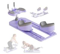 Atwynd Máquina de Estiramiento de Espalda Ajustable, Entrenamiento de Core, Máquina de Torsión de Columna, Tonificación de la Cintura, Alivio del Dolor de Espalda y Estiramiento de Piernas Purple