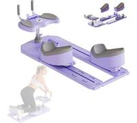 Atwynd Máquina de Estiramiento de Espalda Desmontable, Máquina de Torsión y Estiramiento de Columna, Equipo de Ejercicio para Entrenamiento de Core, para Alivio del Dolor Lumbar Purple
