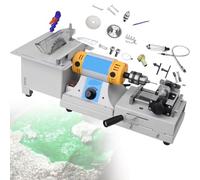 Atwynd Máquina de Facetado de Gemas para Artesanos de Joyería, Sierra Lapidaria para Piedras Preciosas de Roca, Pulidora y Rectificadora para Joyería, para Afilar, Pulir y Taladrar Standard