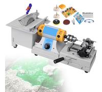 Atwynd Máquina de Facetado de Gemas para Artesanos de Joyería, Sierra Lapidaria para Piedras Preciosas de Roca, Pulidora y Rectificadora para Joyería, para Afilar, Pulir y Taladrar Woodworking