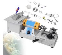 Atwynd Pulidora y Pulidora para Joyería de Piedra, Sierra de Mesa para Joyería, Máquina Cortadora de Torno de Banco, Máquina Pulidora y Pulidora para Amolar, Pulir y Taladrar Standard