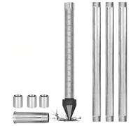 Atwynd Punto de pozo de agua de 1-1/4 pulgadas, kit de punto de pozo conducido, proyecto de pozo de arena poco profunda, tubo galvanizado resistente, kit de pozo poco profundo para riego, pozos de