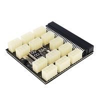 ATX 13x 6/8Pin Interruptor adaptador de placa de ruptura de fuente de alimentación 12V con 13 PCS 6Pin PCI-e a 6 + 2Pin PCI-e Voltaje del cable de alimentación y la visualización digital de temperatura para Ethereum BTC Mining