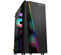 ATX Glayze Rgb Gaming Box Negro Sin alimentador - UNYKA
