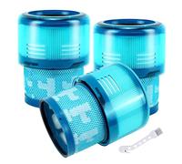 ATXKXE Filtro de repuesto Gen5, compatible con Dyson Gen5detect Absolute, Gen5outsize Absolute, Gen5detect Fluffy Cordless Vacuum Cleaner, paquete de 3 filtros y 1 cepillo de limpieza