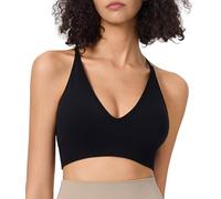 Atxnn Sujetador Deportivo Mujer Top Deporte Ajustable Spaghetti Straps Bra Almohadillas Extraíbles para Yoga Pilates Tous Les Jours