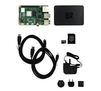atxx Raspberry Pi 4 4GB Base Kit - Kit Ordenador de Placa Única con Pi 4 (4GB), Caja, Fuente, 2X Cables Micro-HDMI (2m), OS Bookworm Preinstalado - para Principiantes y Makers