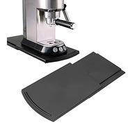 Atyhao Bandeja de Dosis de Café, Bandeja de Bandeja de Cafetera Deslizante, Soporte Móvil De Dispositivo de Máquina de Café Encimera, NegroPluriel Bandejas