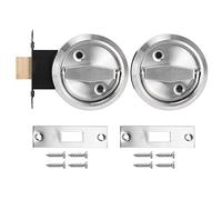 Atyhao Cerradura de Puerta - Baño en casa Cerradura de Doble Cara Manija de Anillo de Acero Inoxidable 304 Accesorios para Cerradura de Puerta(#2)