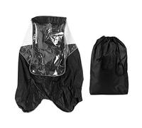 Atyhao Chubasquero para Bicicleta para ni?os Funda Impermeable para Bicicleta Asiento Trasero Chubasquero para Asientos de ni?os,Inferior a 45.28 Pulgadas (Asientos no incluidos)(Negro)