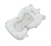 Atyhao Cojín de Asiento de Baño para bebé, Asiento de Bañera Seguro Flotante, Soporte de Baño Infantil Ajustable Plegable para Recién Nacido (Estrellas celestes), #412