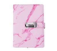 Atyhao - Cuaderno de Tapa de Piel sintética A5 con Bloqueo de contraseña, Cuaderno Diario para niñas y Mujeres, Suministros Escolares