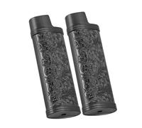 Atyhao Funda de Metal Vintage para Encendedor, Funda con Soporte para Encendedor BIC Mini J5, Color Dorado, Construcción de Aleación de Zinc en 3 Colores (Black), Atyhaouz1fm82dhi-15