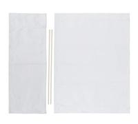Atyhao Inicio Lona de Repuesto para Silla de Director, Kit de Funda para Silla de Director Protector de Lona de Repuesto para Asiento y Taburete Trasero(Blanco)