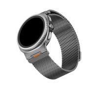 ATYJMOK Correa De Reloj De Metal Milanesa De Malla Gruesa De Acero Inoxidable Adecuada For Samsung Galaxy Ultra 47mm/Watch8/8 Classic(Black,Ultra 47mm)