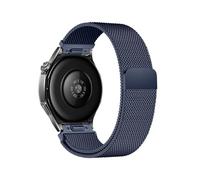 ATYJMOK Correa Milanesa Con Botón Compatible For Huawei Watch GT4/5 Pro(Deep Blue)