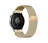 ATYJMOK Correa Milanesa Con Botón Compatible For Huawei Watch GT4/5 Pro(Golden)