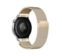 ATYJMOK Correa Milanesa Con Botón Compatible For Huawei Watch GT4/5 Pro(Light gold)