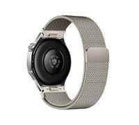 ATYJMOK Correa Milanesa Con Botón Compatible For Huawei Watch GT4/5 Pro(Titanium)