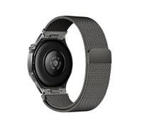 ATYJMOK Correa Milanesa Con Botón Compatible For Huawei Watch GT4/5 Pro(Titanium Grey)