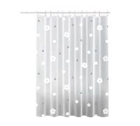 ATYUJKB Cortina De Baño Transparente con Diseño Elegante, Cortina De Ducha Resistente Al Agua, Material Suave Y Flexible, Fácil De Instalar, Ideal para Decoración De Baños Familiares Y Modernos