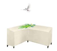 ATYUJKB Impermeable Cubierta de Muebles de Exterior 286x222x82cm, Funda Protectora Oxford Impermeable L Forma, Cubierta de Tela Oxford para Muebles de Exterior para Mesa de Sofa