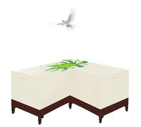 ATYUJKB Impermeable Cubierta de Muebles de Exterior 300x300x98cm, Funda Protectora Oxford Impermeable L Forma, Cubierta de Tela Oxford para Muebles de Exterior para Mesa de Sofa