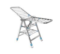 ATYUJKB Tendedero De Ropa Plegable Exterior, Tendales De Ropa Exterior, Tendedero De Interior De Pie, Tendedero Ropa Acero Inoxidable, Tendedero Torre con Ruedas (180cm/71in)