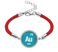 au checal Element Science - Pulsera de cuerda roja hecha a mano