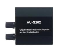 AU-G202 - Langadora de audio con aislador de ruido en bucle de con 2 entradas 2 salidas para consolas de juegos PC PS