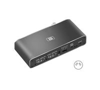 (AU Plug) AudioExtractor 2 In 1 Out HDMI2.0b Audio Switcher eARC Splitter 7.1CH DSTHD AUX Coaxial Optical DAC Decoding 8K30hz 4K2K