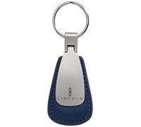 Au-TOMOTIVE GOLD Llavero de cuero con forma de lágrima para Lincoln, Azul, Standard