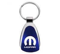 Au-Tomotive Gold Llavero y llavero compatibles con Mopar - Logotipo azul de metal cromado lágrima llavero, Azul