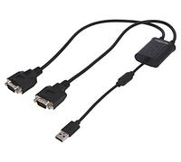AU0031 Convertidor USB 2.0 D-Sub 9pinEnchufe x2,USB A-Enchufe LOGILINK