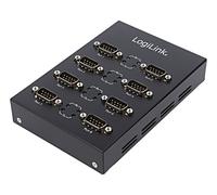 AU0033 Convertidor USB 2.0 D-Sub 9pin Macho x8,USB B-Hembra LOGILINK
