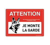 AUA SIGNALETIQUE 202043-AI-p-150x210 Panel Preperforado con Ángulos Redondeados PVC, Watchdog Attence I Keep The Guard, 490 x 350 mm