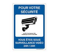 AUA SIGNALETIQUE 202144-AI-p-150x210 Señal de Tráfico con Esquinas Redondeadas PVC, You Are Under Videovigilancia 24H/24, 200 mm Ø