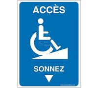 Aua Signaletique - Panneau Accès - Sonnez-Ai - 150X210 Mm, Pvc 1. 5 mm