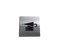 AUA SIGNALETIQUE - Plaque Alu Brossé Objets Trouvés - 130x130 mm