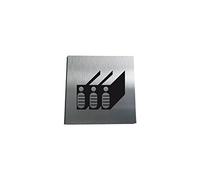 AUA SIGNALETIQUE - Plaque Aluminium Brossé Archives 03-130x130 mm