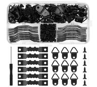 Auauraintt 251 Piezas Colgar Cuadros, Ganchos para Clavar con Tornillos, Fijaciones para Cuadros, Marco de Fotos Ganchos, Colgador Cuadros Kit para Colgar Cuadros Fotográficos en la Oficina en Casa